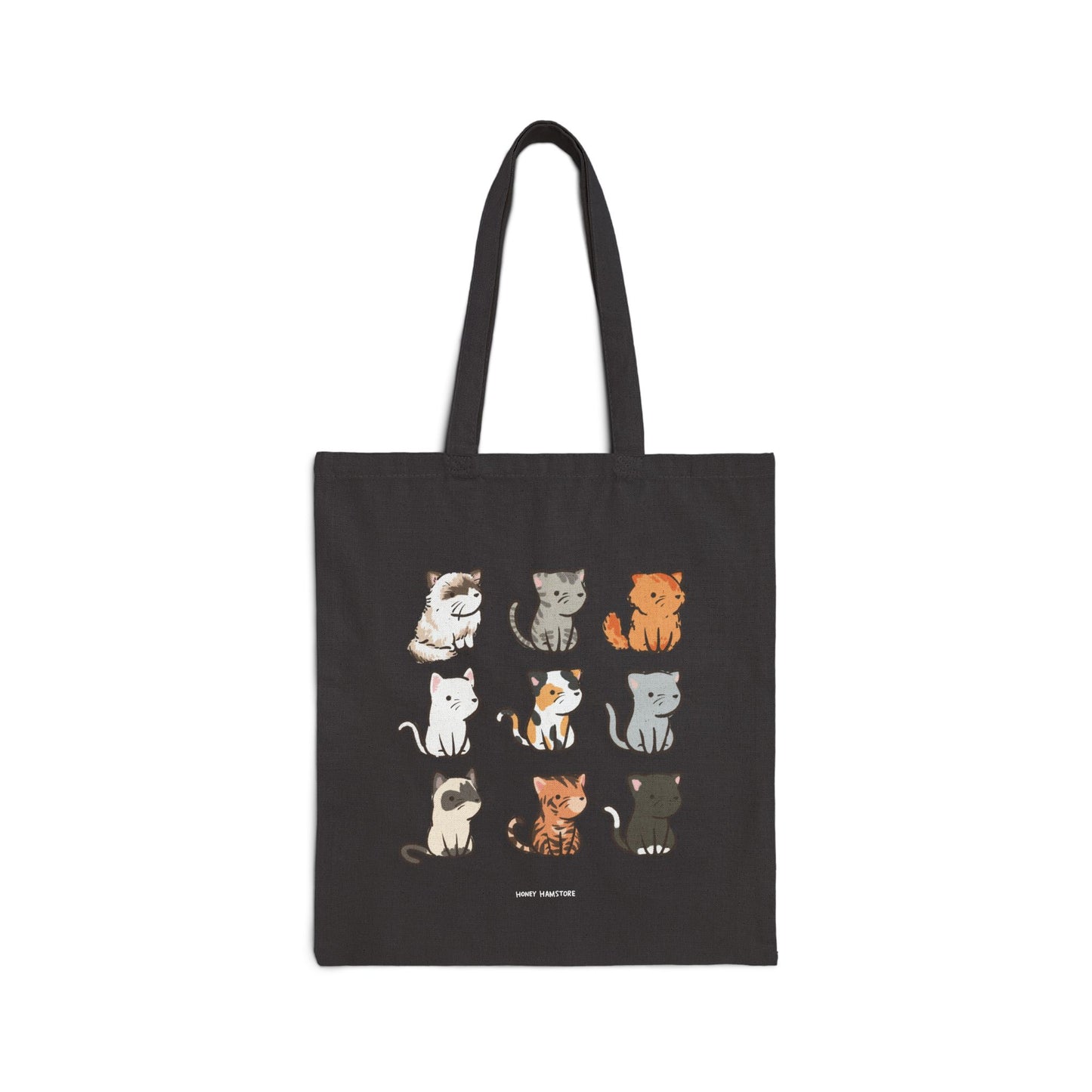 Cute & Kawaii Cat Kitten Tote Bag | Canvas Tote Bag | Farmer's Market Bag | Reusable Bag | Dog Lover Gift | Gifts Under 20 | Grocery Bag
