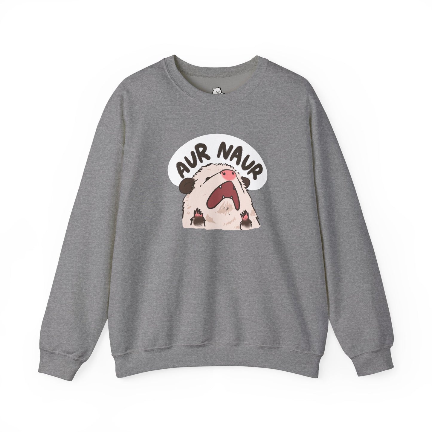 Opossum Aur Naur Funny Sweater Unisex Sarcastic Humor Sweatshirt Cute Gift Quote Women Men Graphic Positive Rejection Color For Her