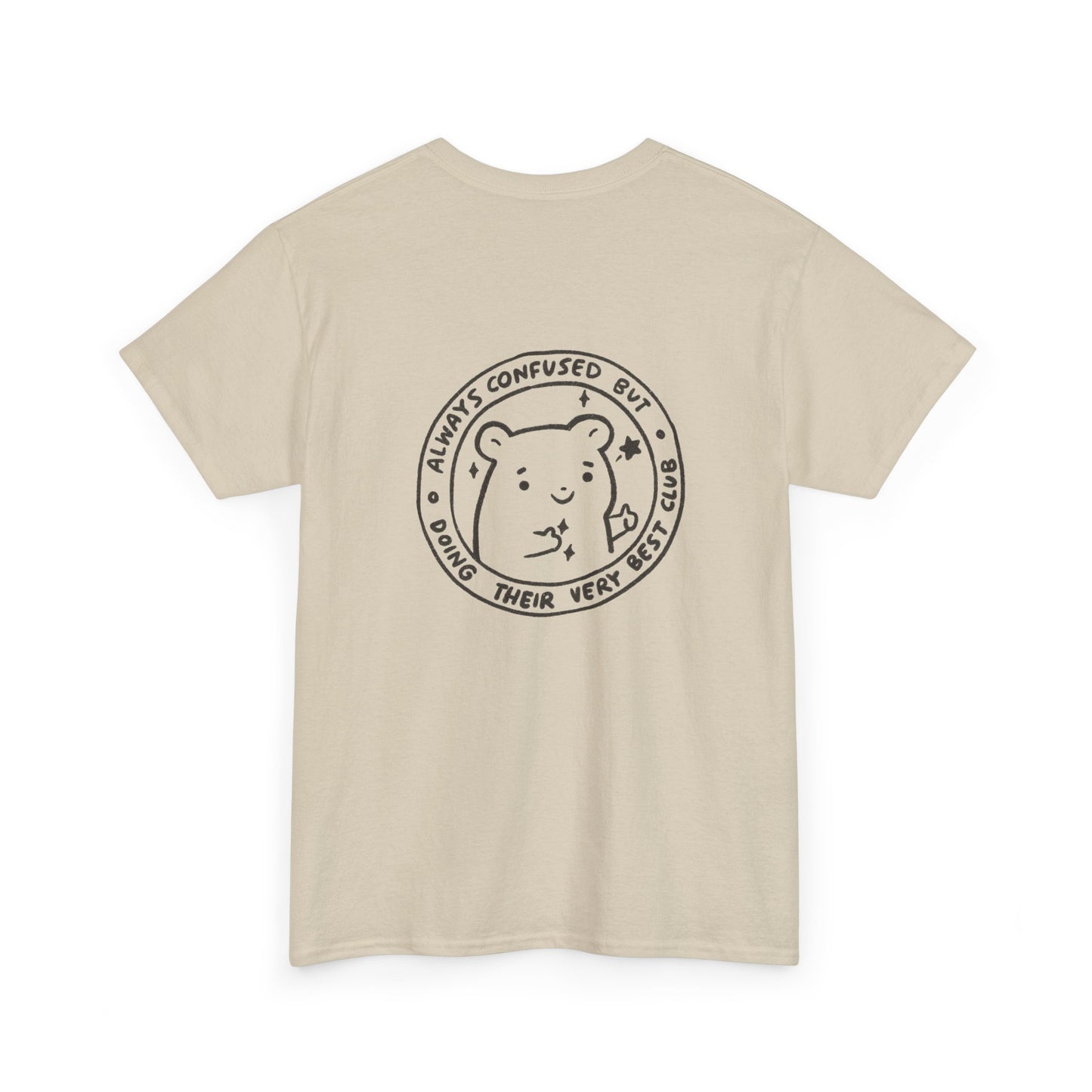 Confused Club Hamster Funny T-Shirt Unisex Sarcastic Humor Shirt Cute Gift Quote Women Men Graphic Tee Positive Rejection Color For Her