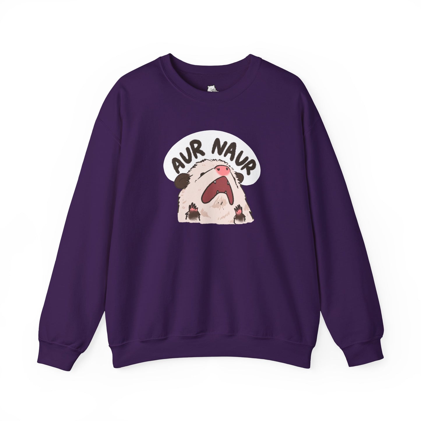 Opossum Aur Naur Funny Sweater Unisex Sarcastic Humor Sweatshirt Cute Gift Quote Women Men Graphic Positive Rejection Color For Her