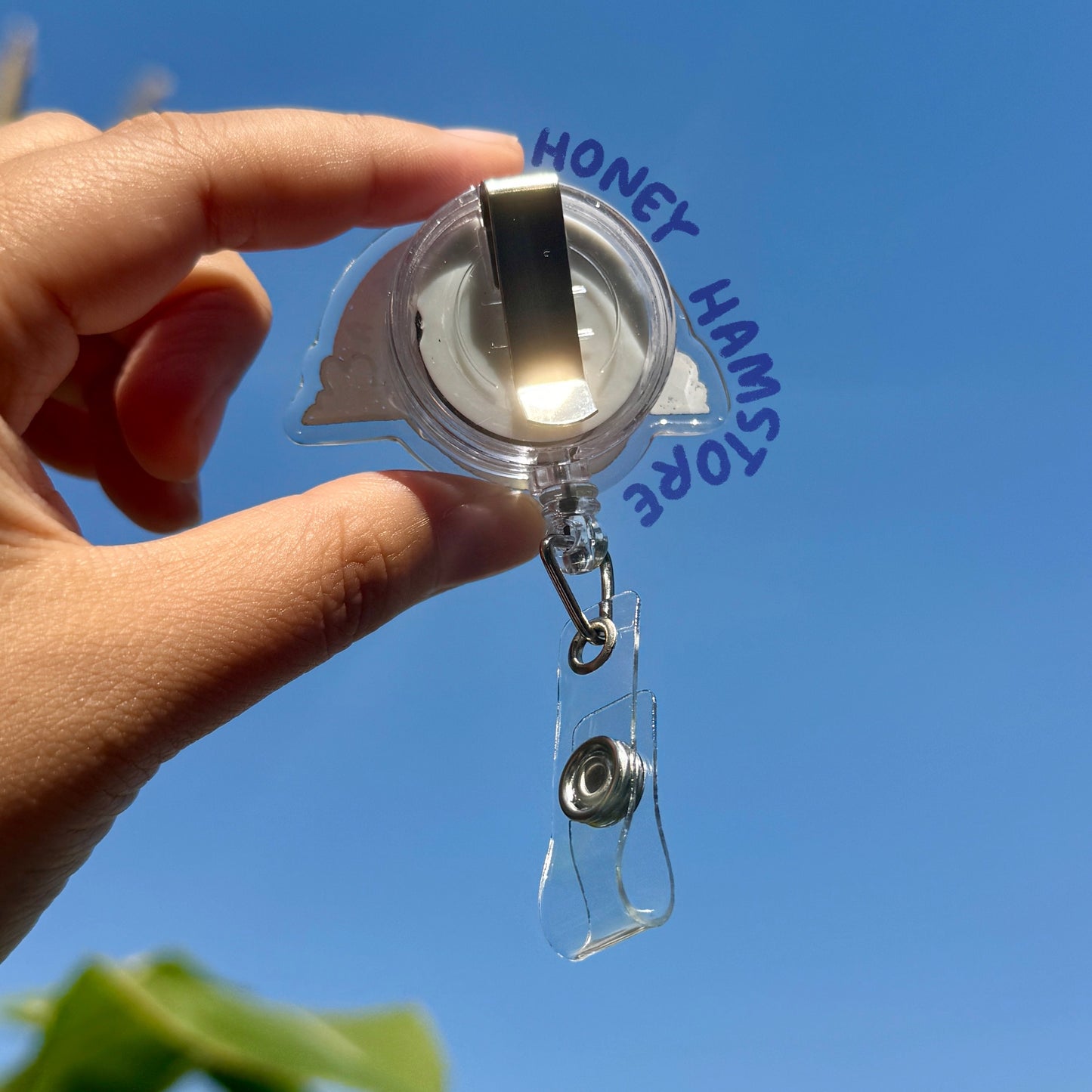 Limitless Potato Badge Reel with ID Belt Clip Cute Design Acrylic for Children Gift Work Accessories Nurses Medical Teacher Student