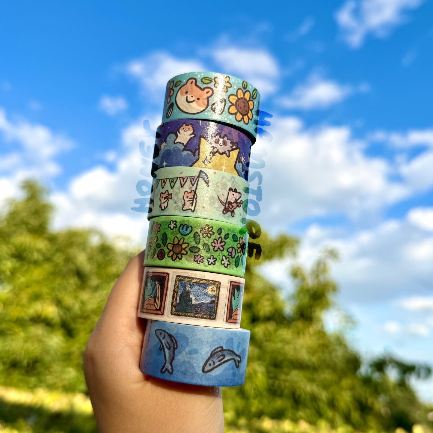 Flowers Washi Tape | Cute Planner Journal Scrapbook Kawaii Decorating Stationery | Art Aesthetic Cool Fun | Gallery Paint History 2cm x 5m