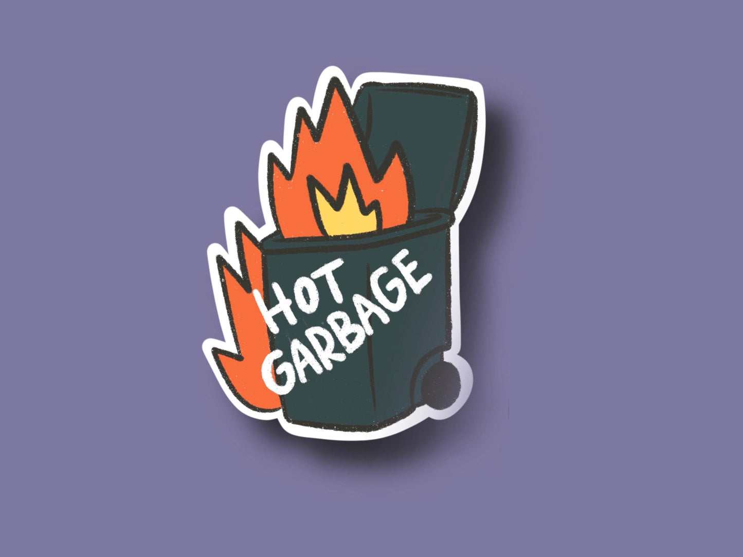 Funny Meme Sticker Laptop Decal Trash I am Hot Garbage Meme Crisis Meme Sticker