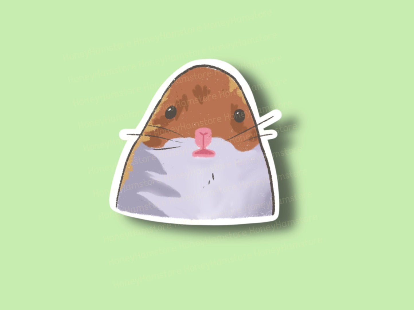 Cute Hamster Sticker - Meme Stickers | Meme Lovers | Hamster Lovers | Scared Hamster Meme | Water Resistant | Gift under 5