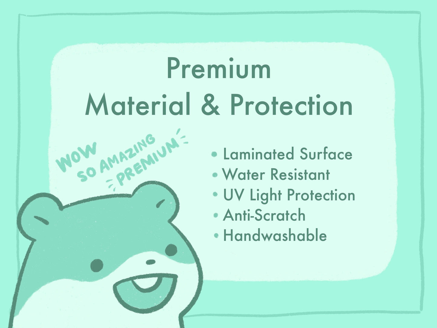 Smad Hamster | Funny and Cute Laptop Sticker | Gifts under 5 | Water Resistant | Water Bottle | Vinyl Durable Hand-drawn