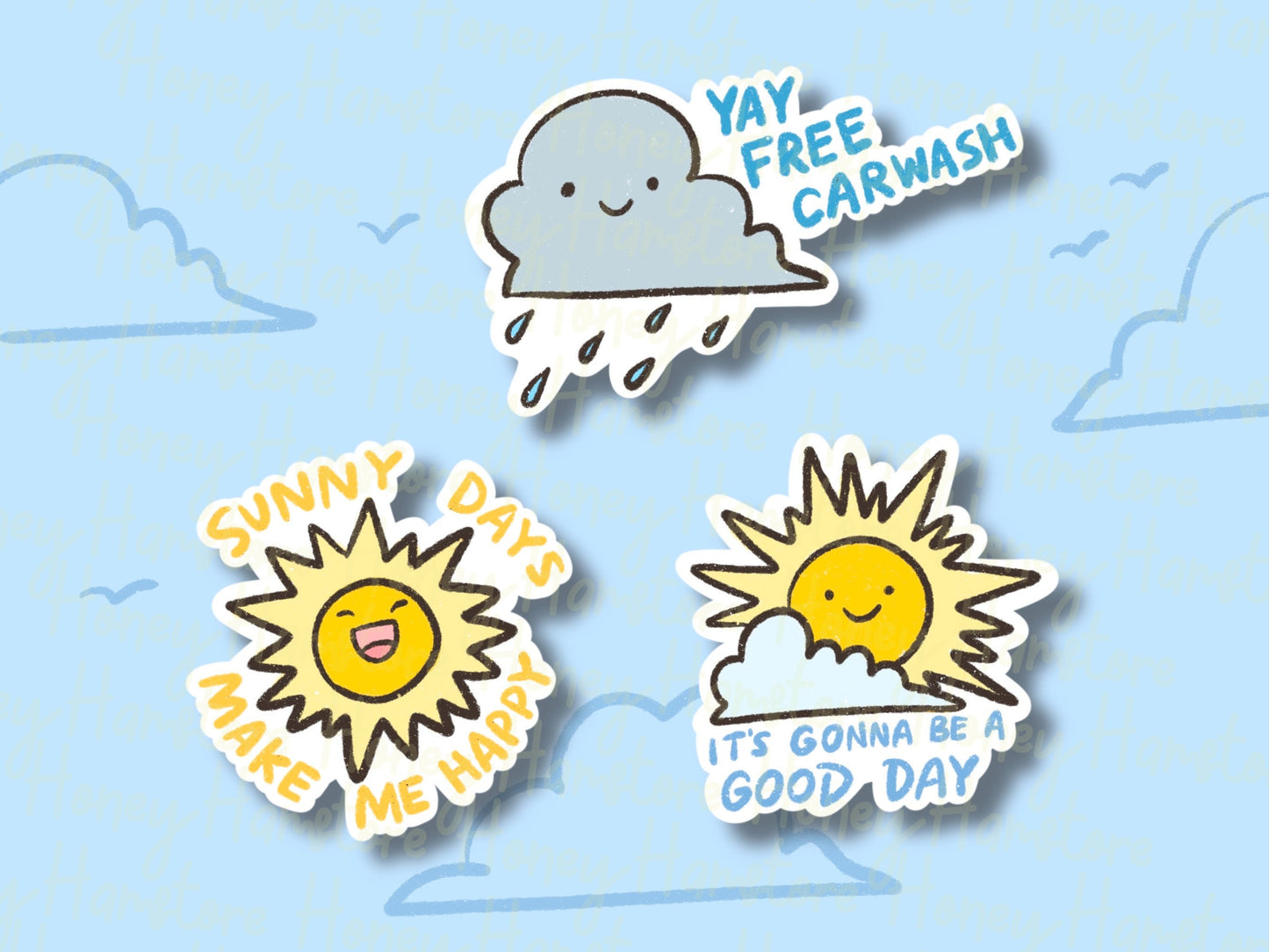 Weather Report Sticker | Positive Vibe | College Student | Optimistic | Nice | Good Mood Sticker | Gifts under 5 | Water Resistant Sticker
