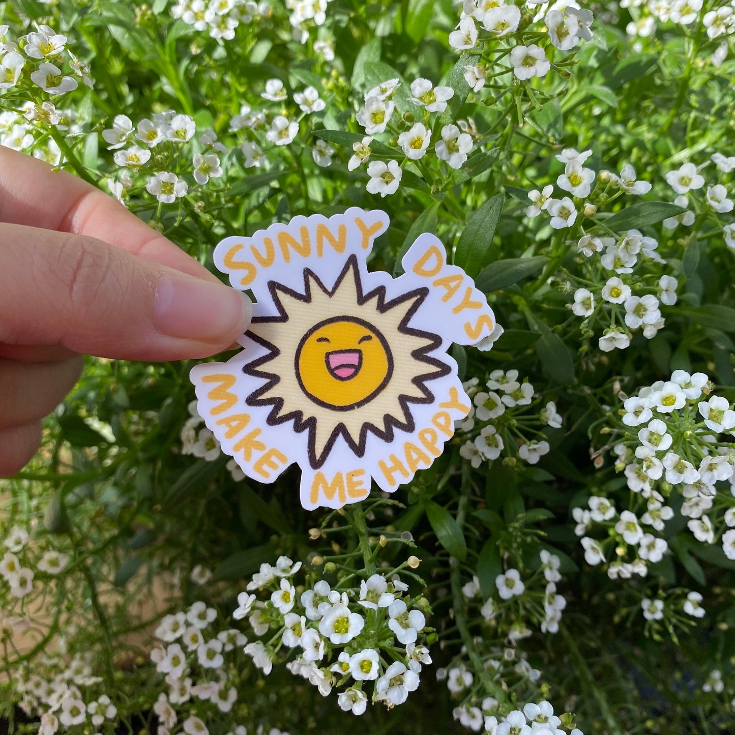 Weather Report Sticker | Positive Vibe | College Student | Optimistic | Nice | Good Mood Sticker | Gifts under 5 | Water Resistant Sticker
