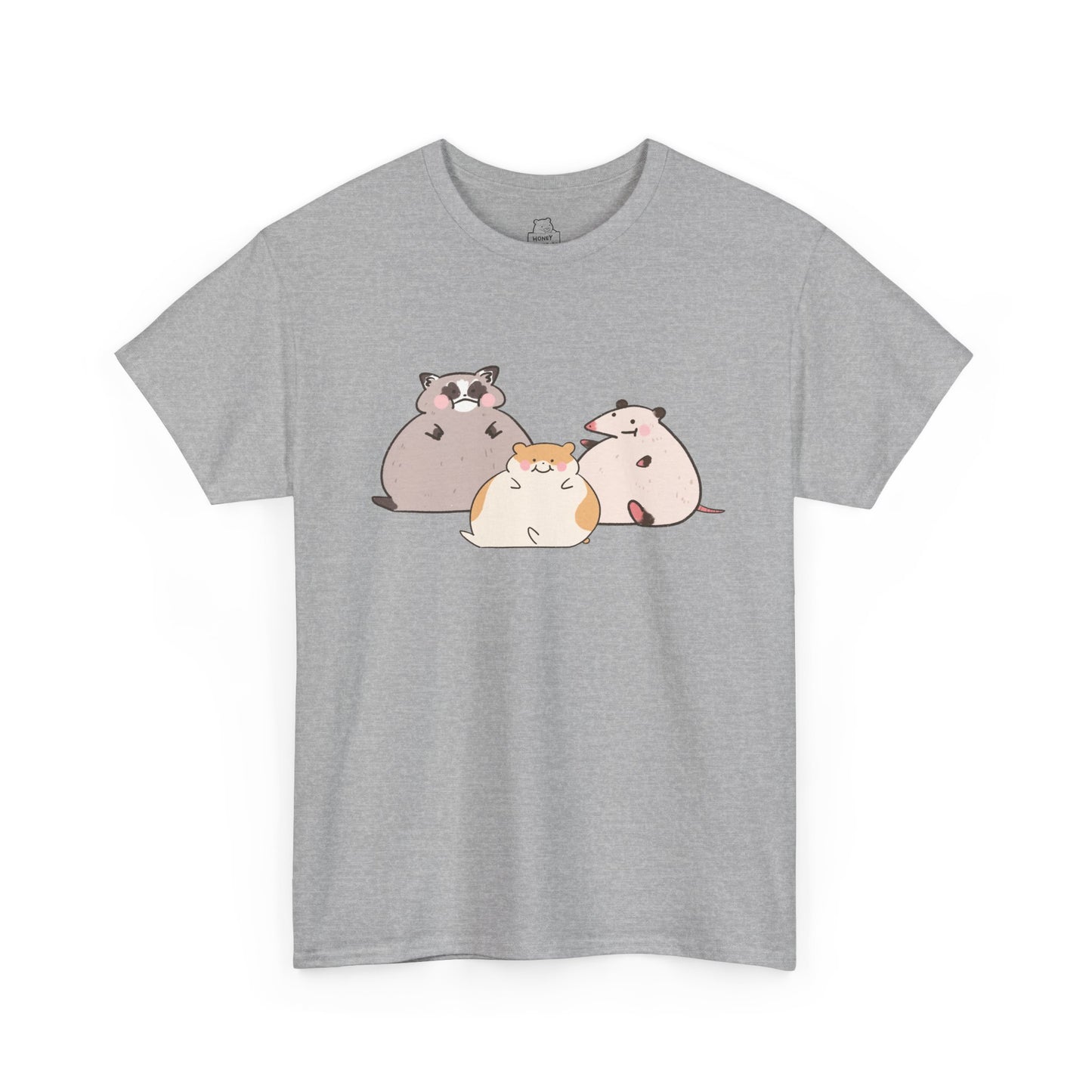 Big Raccoon Possum Hamster Cute Funny T-Shirt Unisex Sarcastic Humor Shirt Cute Gift Quote Women Men Graphic Tee Positive Color For Her