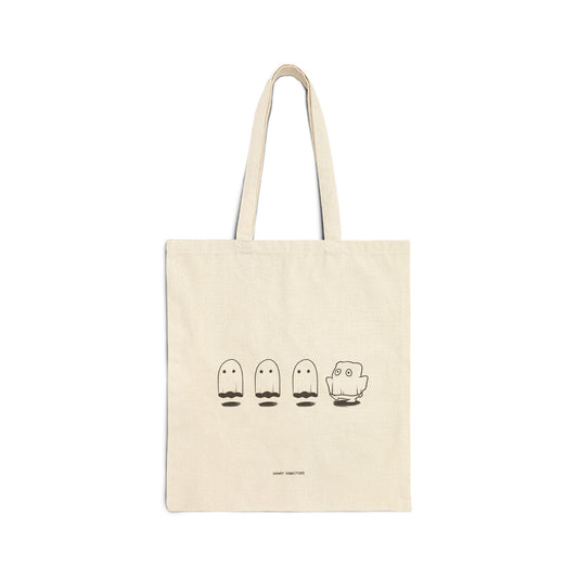 Cute & Kawaii Ghost with Hamster Tote Bag | 100 % Cotton | Gifts under 20 | Trick or Treat | Halloween Bag | Candy Bag