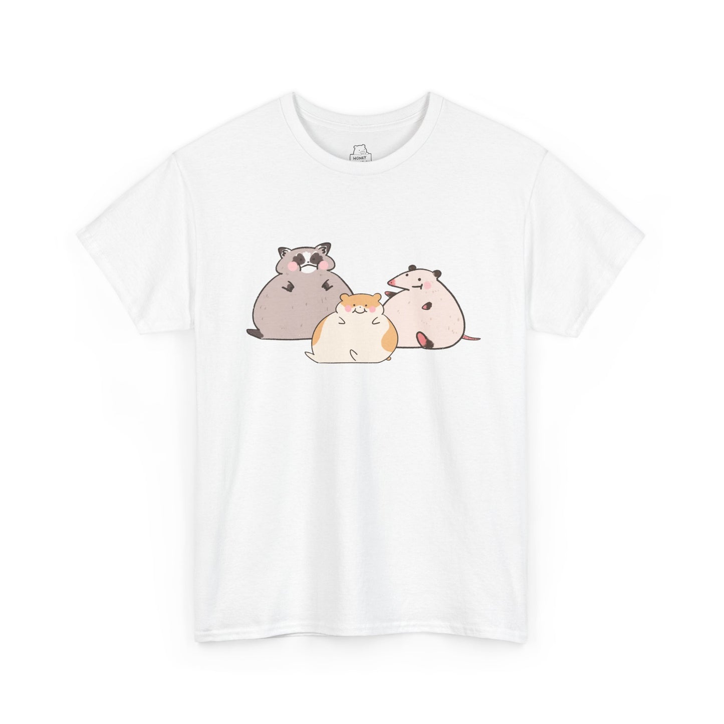 Big Raccoon Possum Hamster Cute Funny T-Shirt Unisex Sarcastic Humor Shirt Cute Gift Quote Women Men Graphic Tee Positive Color For Her