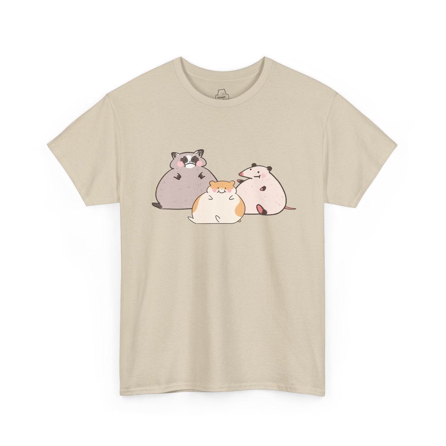 Big Raccoon Possum Hamster Cute Funny T-Shirt Unisex Sarcastic Humor Shirt Cute Gift Quote Women Men Graphic Tee Positive Color For Her