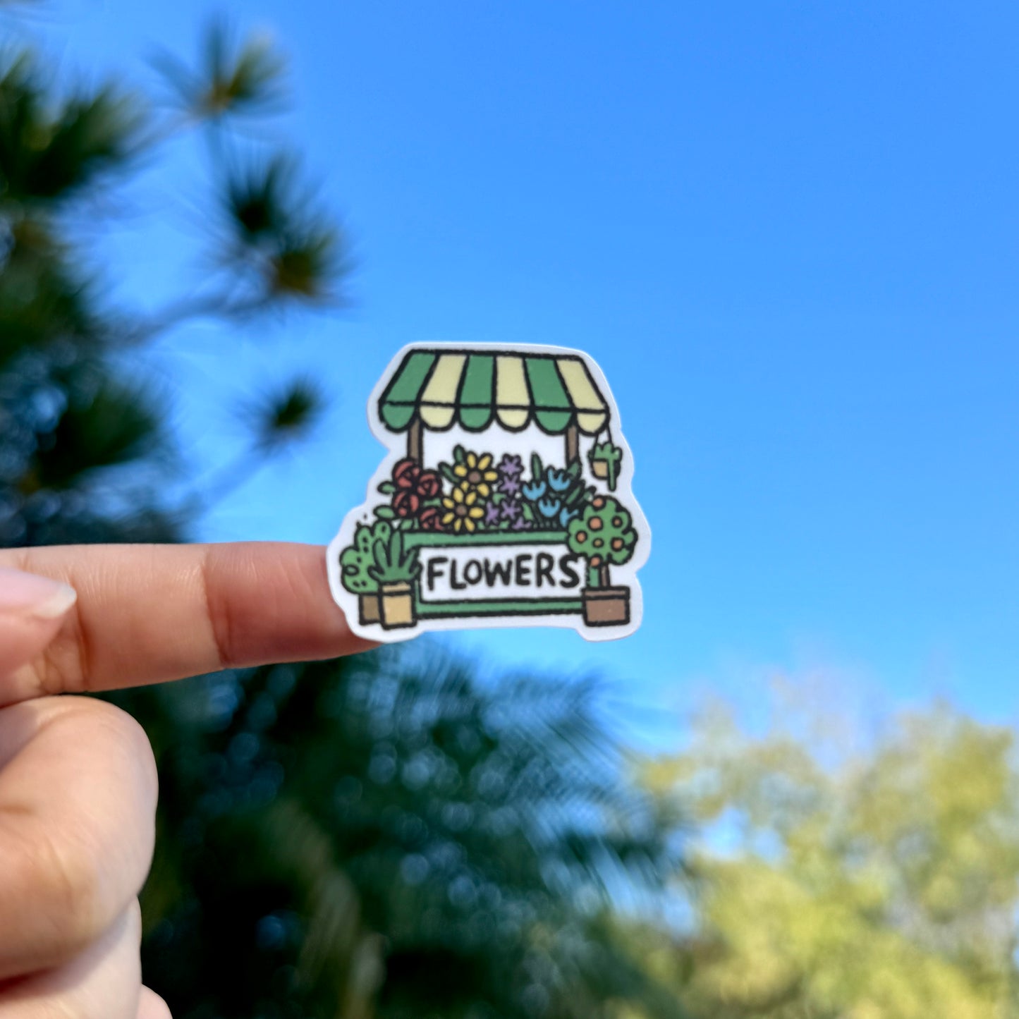 Honey Hamstore Friends Hamster Possum Raccoon Flower Shop Floral Pretty Cute Sticker Sheet Page with 20 Pieces