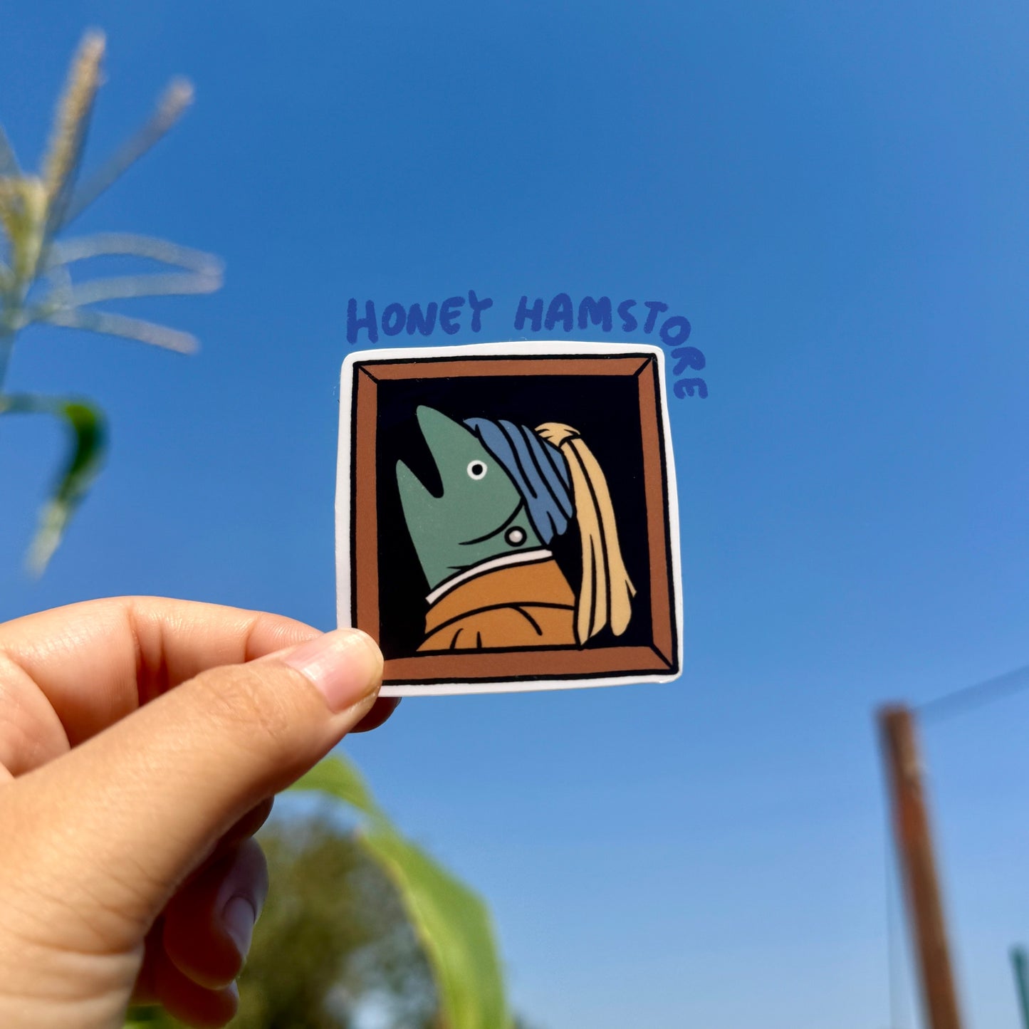 Fish Art Sticker Series 1 | Art History Sticker | Fish Gallery Oil Painting | Artist | Cute Laptop Sticker | Gifts under 5 | Water Resistant