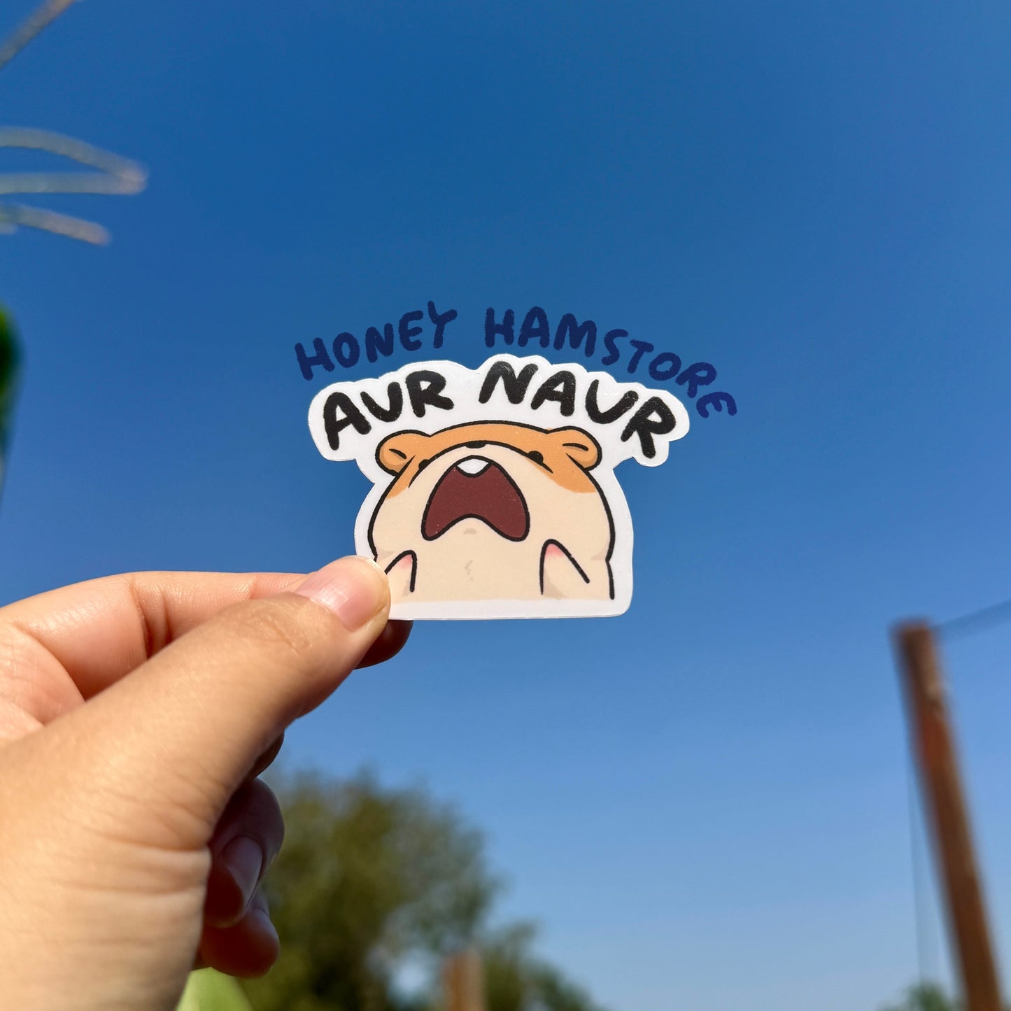 Aur Naur Cute Sticker | Series 1 | Funny Sticker | Possum Hamster Raccoon | Gifts under 10 | Water Resistant Sticker | Water Bottle | Laptop