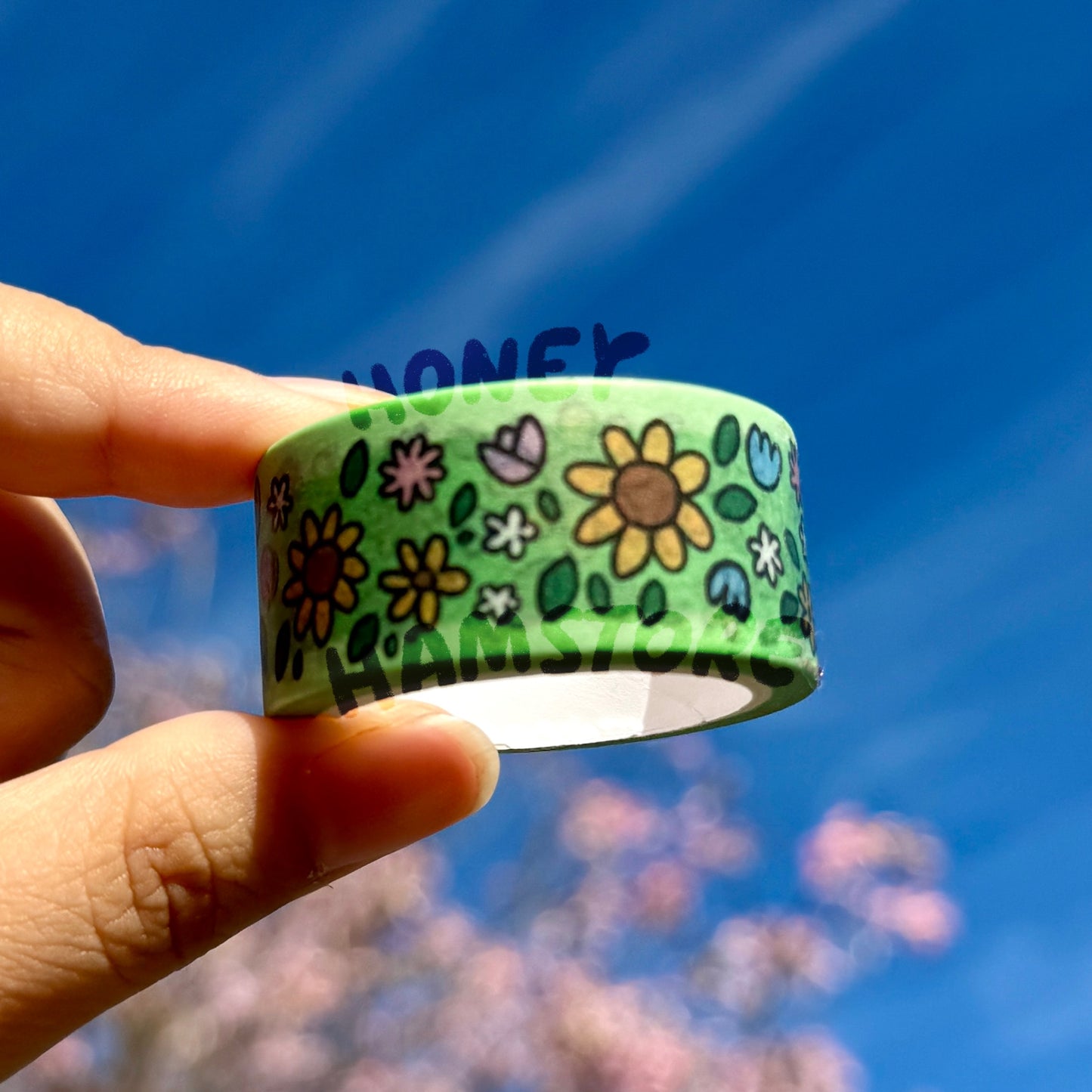 Flowers Washi Tape | Cute Planner Journal Scrapbook Kawaii Decorating Stationery | Art Aesthetic Cool Fun | Gallery Paint History 2cm x 5m