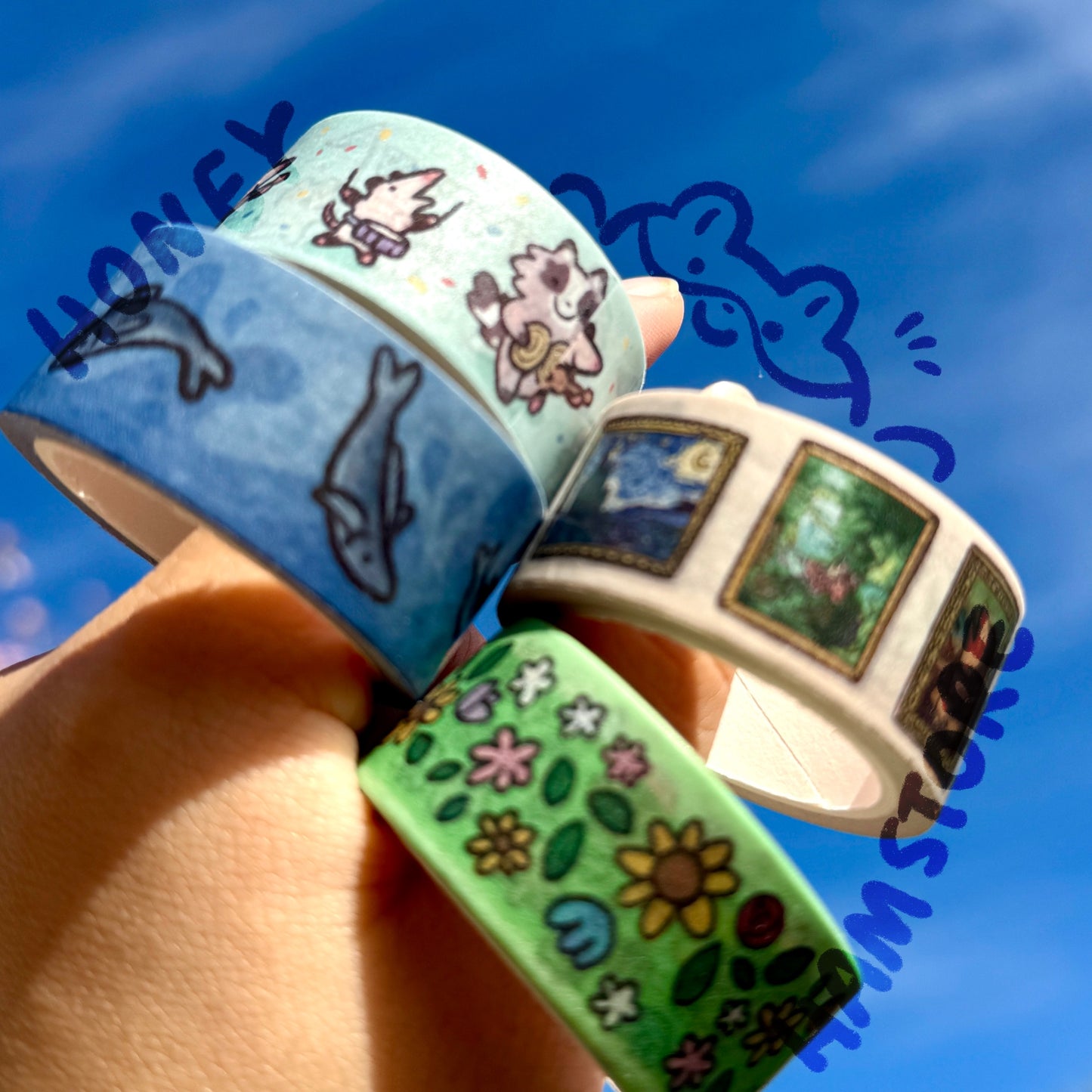 Flowers Washi Tape | Cute Planner Journal Scrapbook Kawaii Decorating Stationery | Art Aesthetic Cool Fun | Gallery Paint History 2cm x 5m