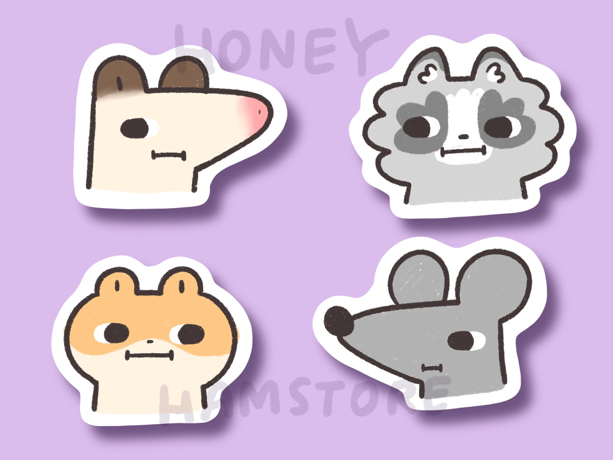 Side Eye Buddies | Funny Cute Sticker | Gifts under 10 | Water Resistant Sticker | Laptop Water Bottle