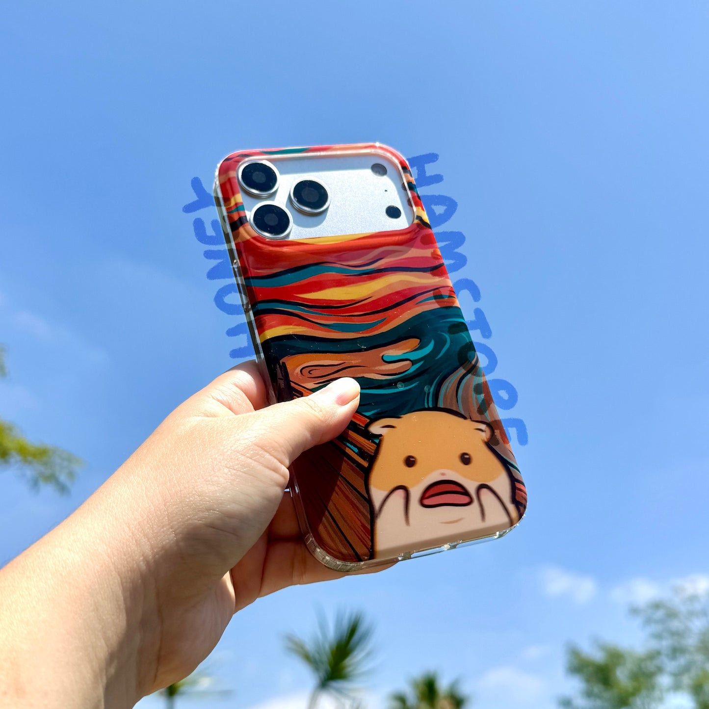 Hamster Scream Art iPhone 17 Pro Max Phone Case TPU Protective Gift