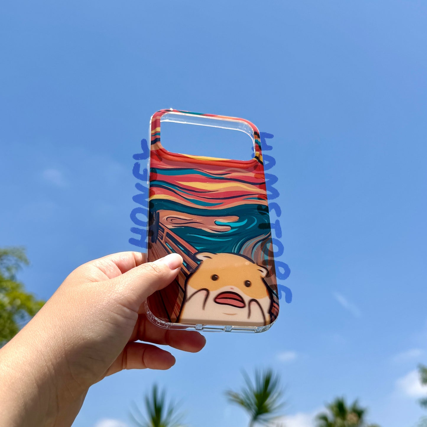 Hamster Scream Art iPhone 17 Pro Max Phone Case TPU Protective Gift