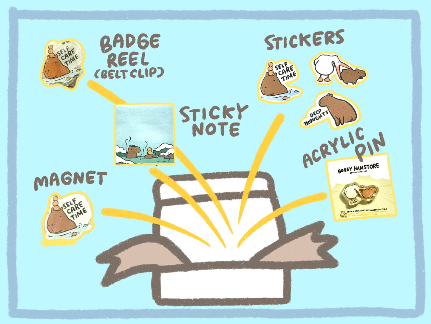 All Capybara Relax Box Set Themed Bundle [8 Products]