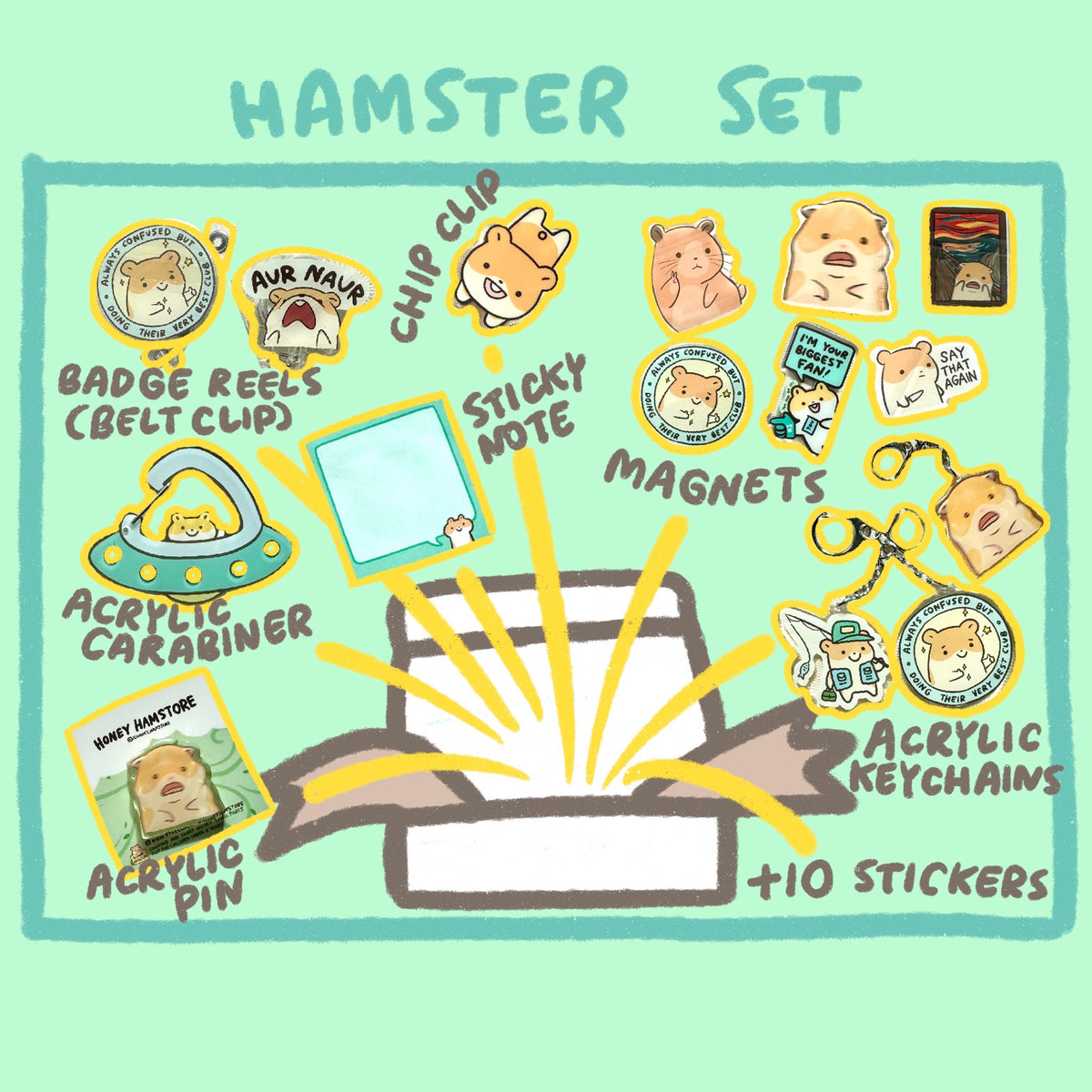 Oops All Hamsters Box Set Themed Bundle [25 Products]