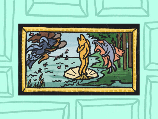 Birth of Fish Mini Print