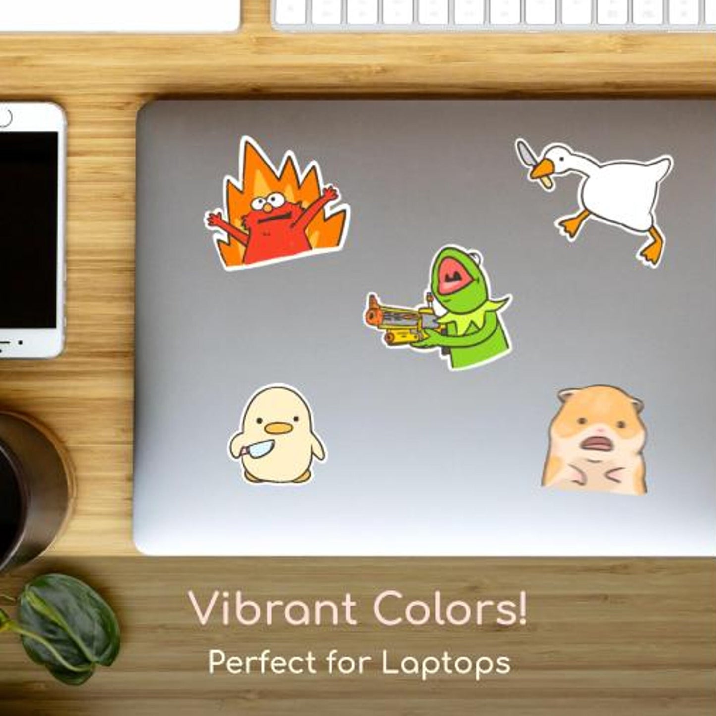 Honk Goose Sticker | Funny Angry Meme Sticker | Cute Laptop Sticker | Gifts Under 5 | Laminated