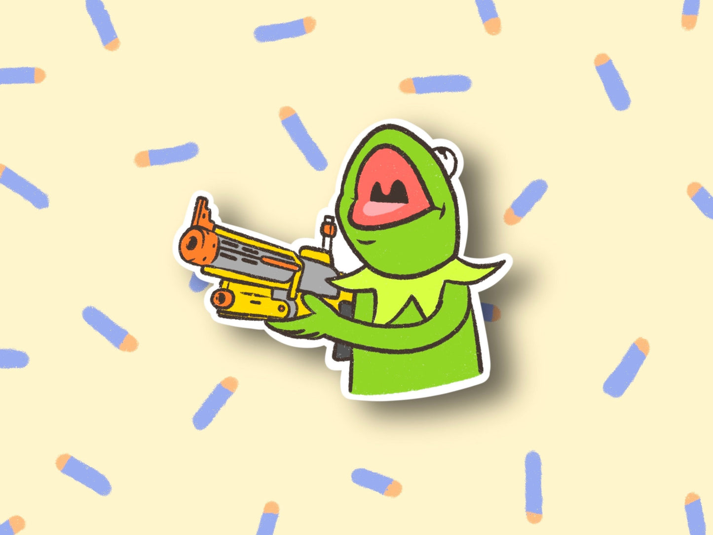 Funny Frog Sticker Laminated Water Resistant  Sarcasm Sticker