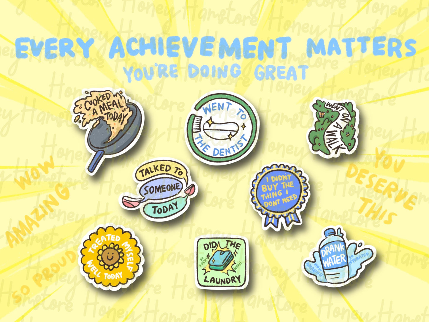 Adulting Reward Stickers | Positive Vibe | College Student | Chores Sarcastic | Millennial Sticker | Gifts under 5 | Water Resistant Sticker