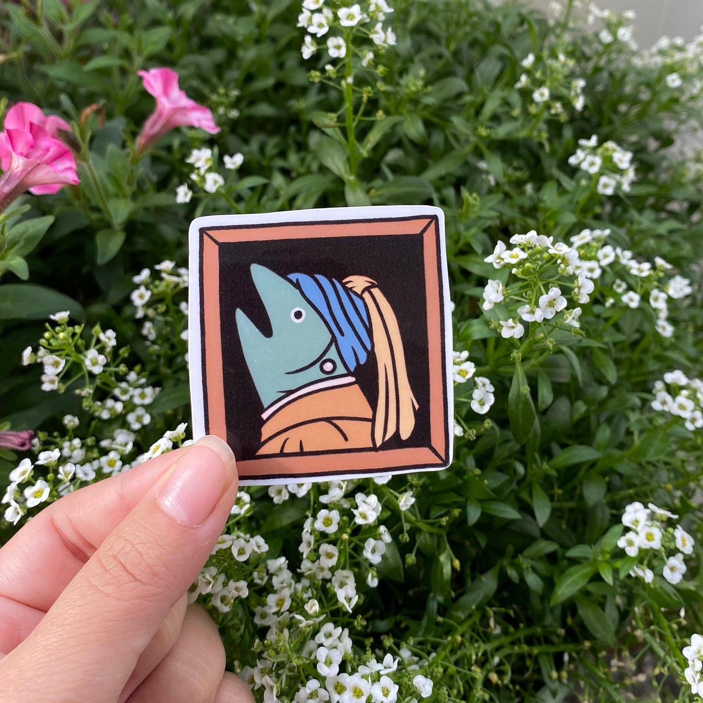 Fish Art Sticker Series 1 | Art History Sticker | Fish Gallery Oil Painting | Artist | Cute Laptop Sticker | Gifts under 5 | Water Resistant