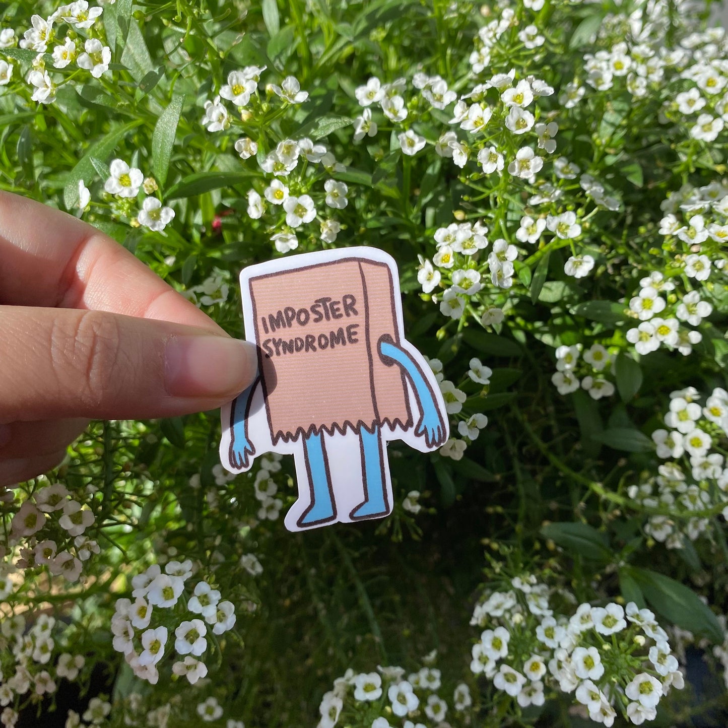 Imposter Syndrome Sticker | Funny Sticker | Gifts under 10 | Water Resistant Sticker | Water Bottle | Joke | Laptop