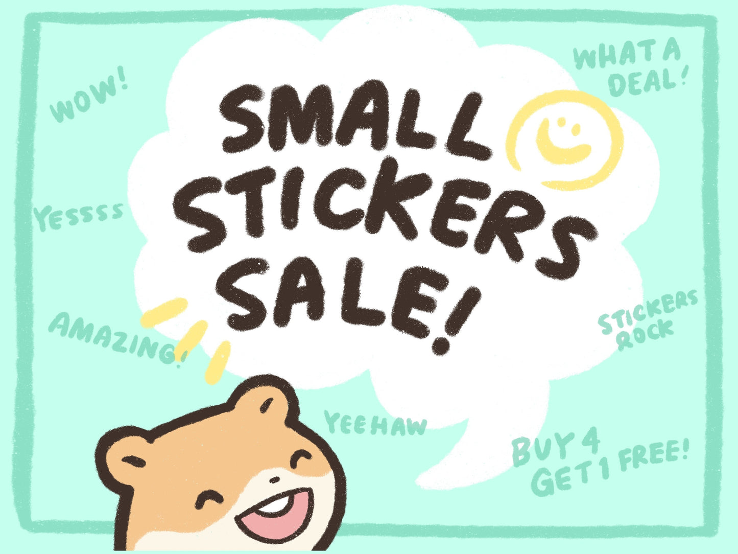 Buy 4 Get 1 Free | Small Stickers Sale | Promotion Set | Funny Cute Sticker | Gifts  | Water Resistant Decal | For Him For Her