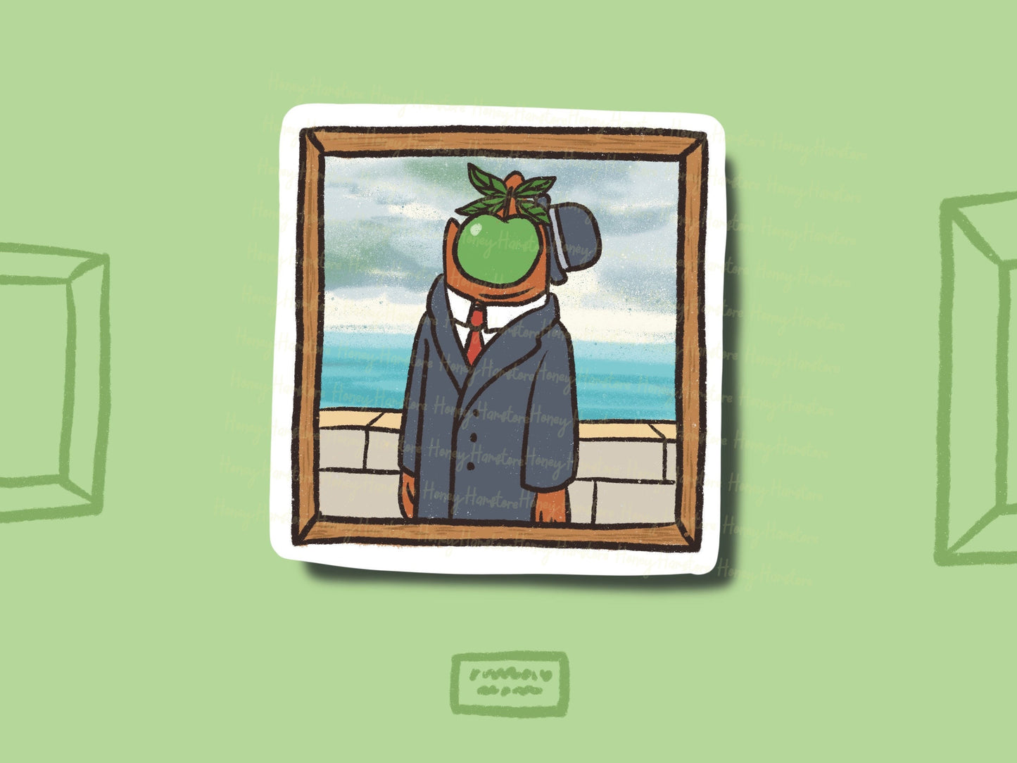 Fish Art Sticker Series 2 | Painting Art History| Fish Gallery Oil Painting | Artist | Cute Laptop Sticker | Gifts under 5 | Water Resistant