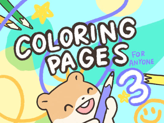 Cute Animal Coloring Pages Series 3 | 6 Pages | Pattern Coloring Pages | Printable Instant Download| Kids Adult