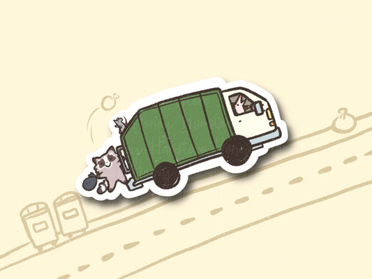 Trash Truck Helpers | Funny Sticker | Gifts under 10 | Water Resistant Sticker | Laptop Water Bottle Phone Case Decal For Her Him
