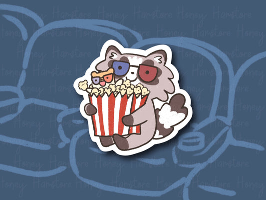 Movie Buddies | Funny Cute Sticker | Gifts under 10 | Water Resistant Sticker | Laptop Water Bottle Phone Case Decal For Her Him