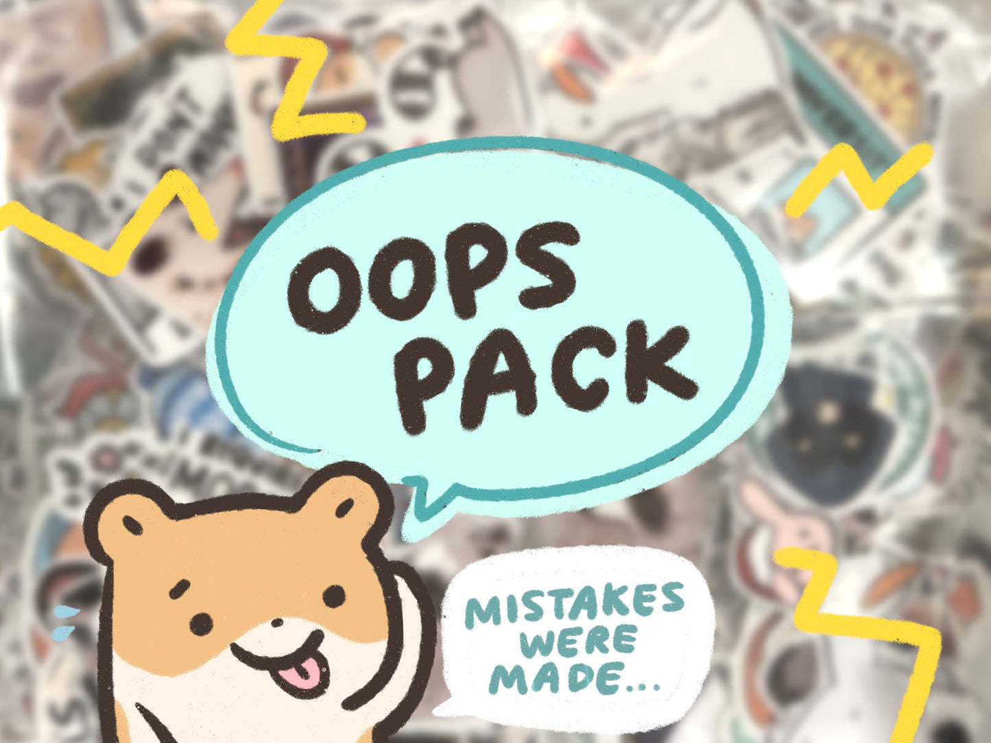 Mystery Random Oopsie Sticker Pack | Funny Sticker | Gifts under 10 | Water Resistant Sticker | Water Bottle Laptop | Humor Grade B & Below