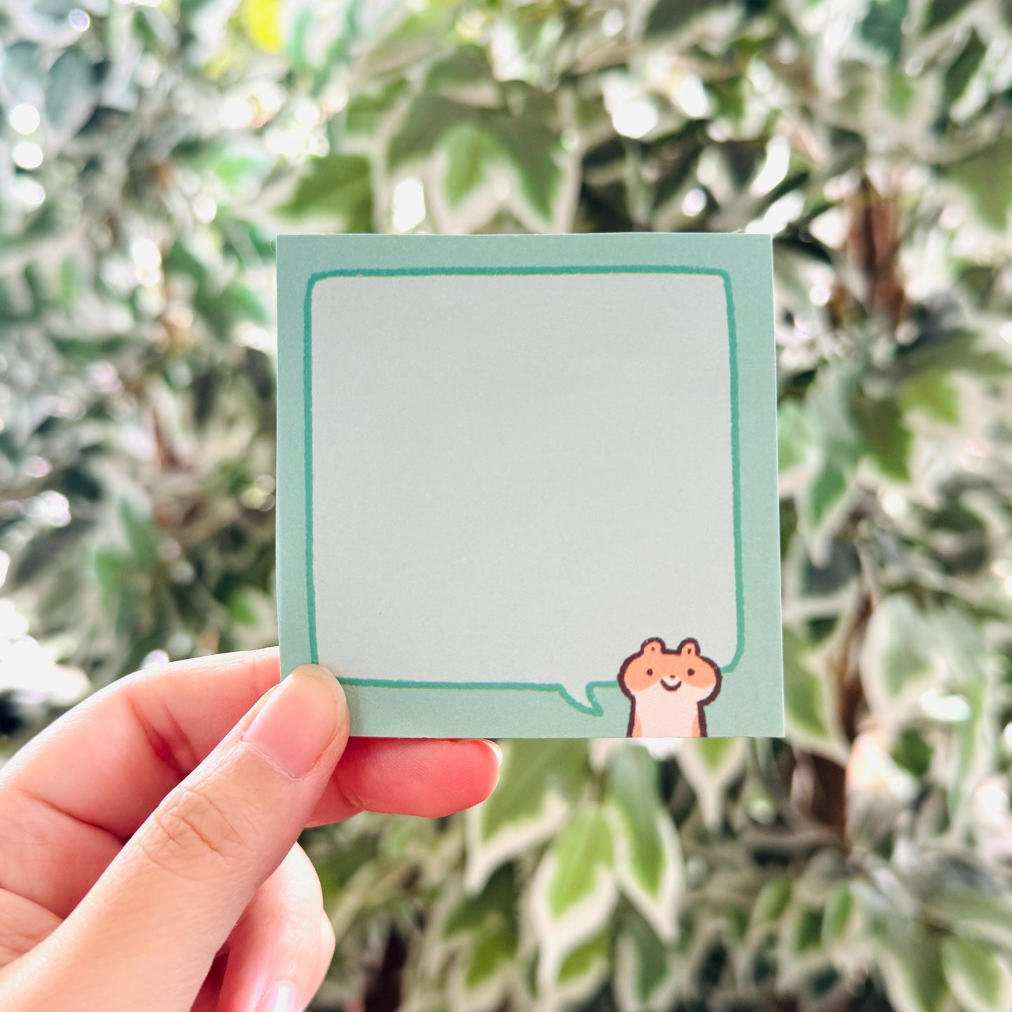 Hamster Text Chat Bubble | Funny Cute Sticky Note | Gifts Under 10 | Novelty Stationary Present | For Office School for Children and Adult