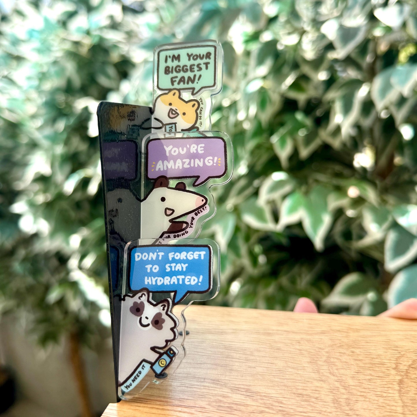 Hamster Side Fridge Magnet Funny Cute Acrylic Magnet | Gifts Under 10 | Novelty Accessory Joke Present | Refrigerator Lockers File Cabinets