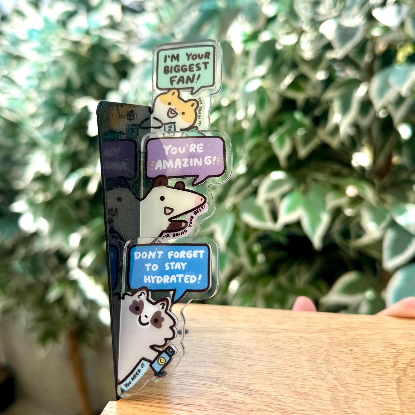 Opossum Side Fridge Magnet Funny Cute Acrylic Magnet | Gifts Under 10 | Novelty Accessory Joke Present | Refrigerator Lockers File Cabinets
