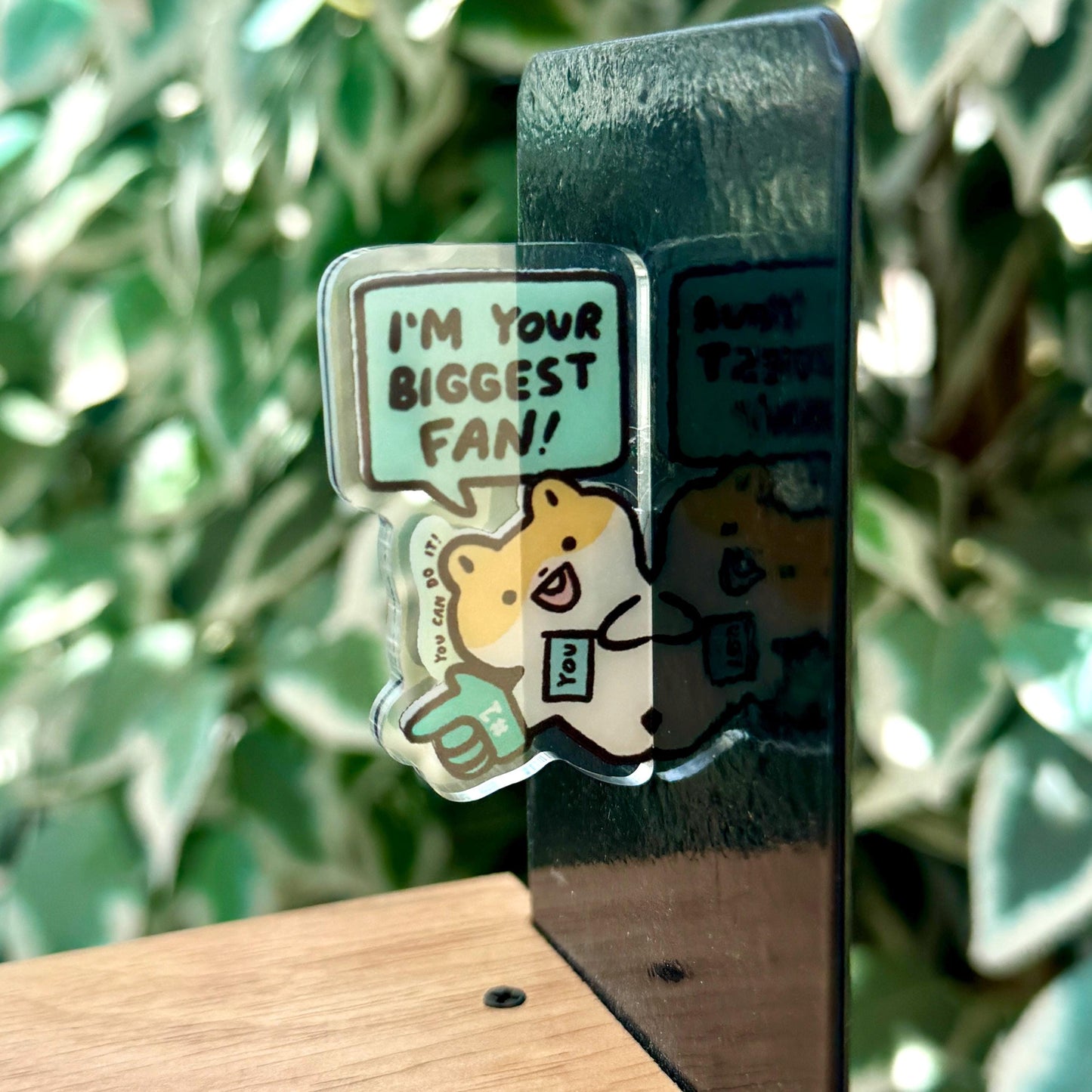 Hamster Side Fridge Magnet Funny Cute Acrylic Magnet | Gifts Under 10 | Novelty Accessory Joke Present | Refrigerator Lockers File Cabinets