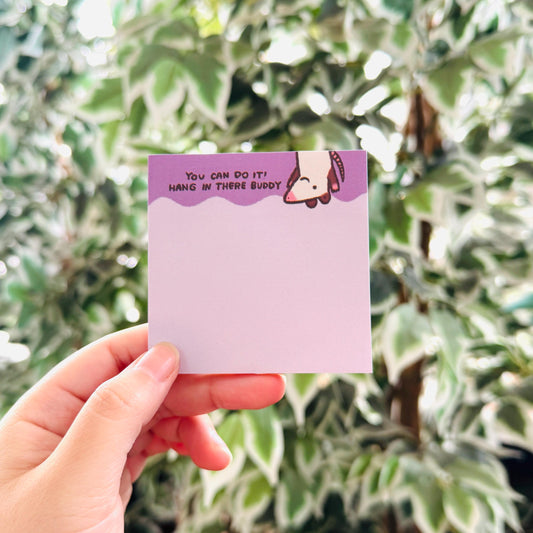 Possum You Can Do It! Hang In There Buddy | Funny Cute Sticky Note | Gifts Under 10 | Novelty Stationary Present | For Office School