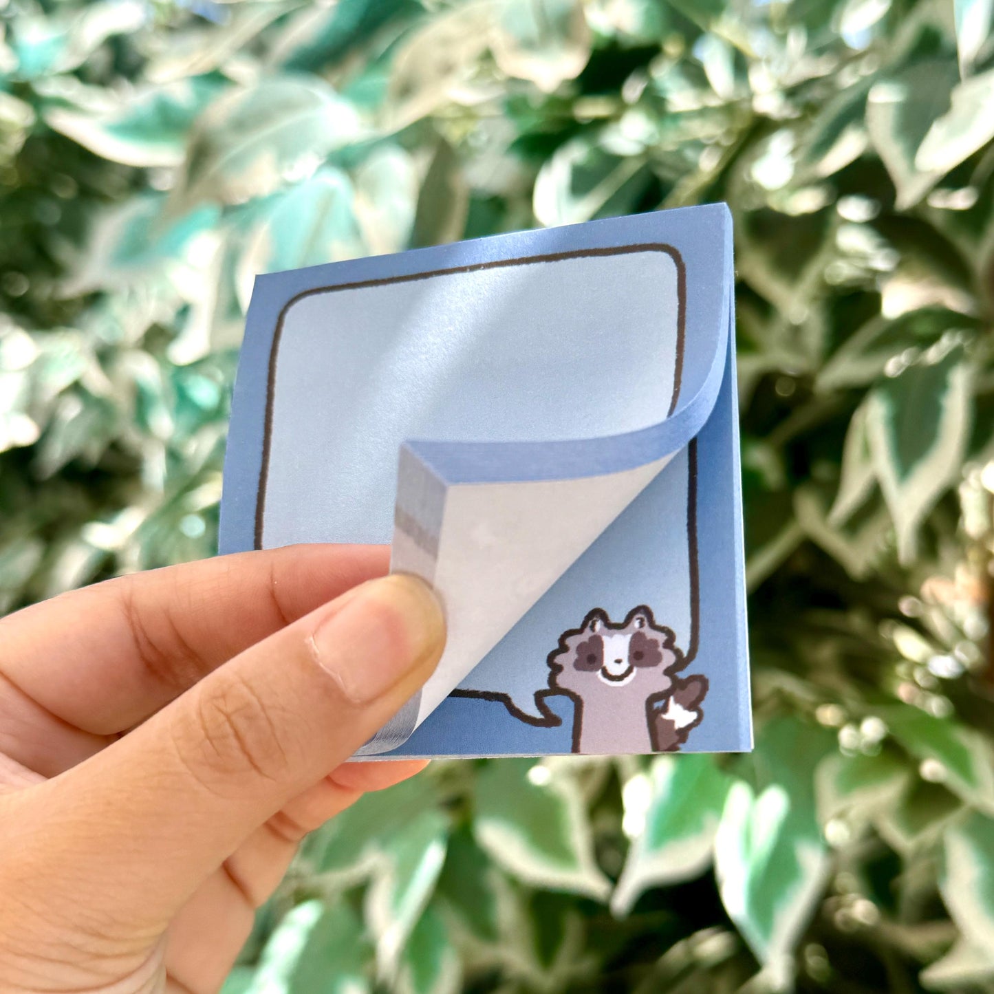 Raccoon Text Chat Bubble | Funny Cute Sticky Note | Gifts Under 10 | Novelty Stationary Present | For Office School for Children and Adult