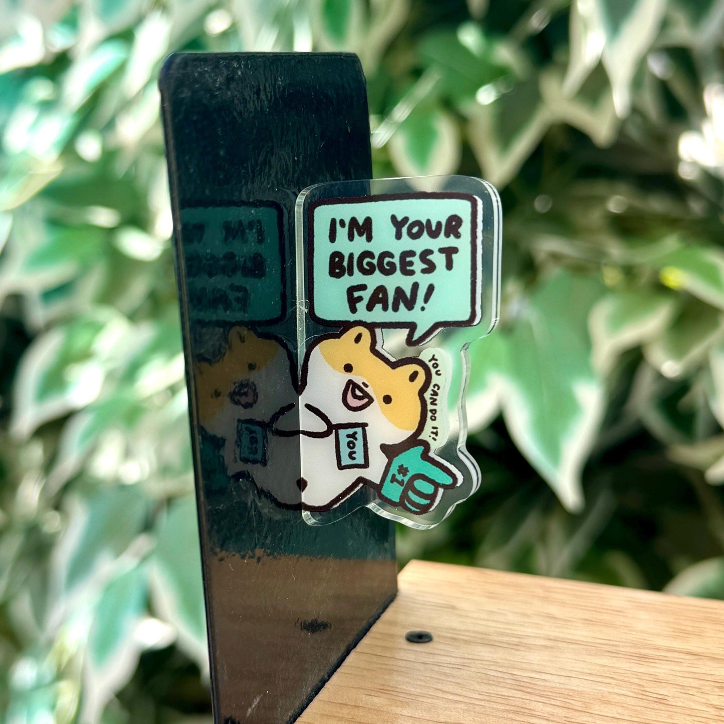 Hamster Side Fridge Magnet Funny Cute Acrylic Magnet | Gifts Under 10 | Novelty Accessory Joke Present | Refrigerator Lockers File Cabinets