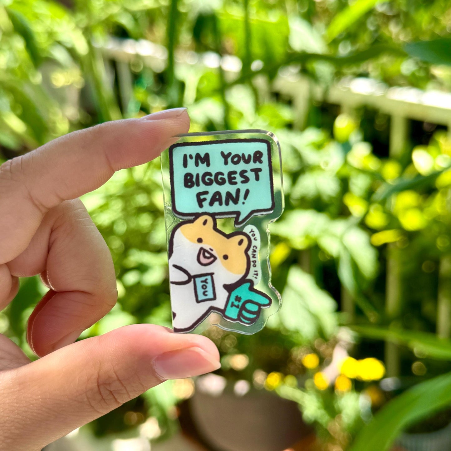 Hamster Side Fridge Magnet Funny Cute Acrylic Magnet | Gifts Under 10 | Novelty Accessory Joke Present | Refrigerator Lockers File Cabinets